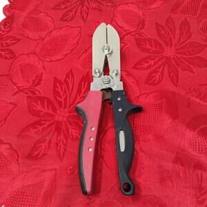 Malco C5R Red Line Duct Pipe Crimper 5 Blade Sheet Metal Crimper Plier